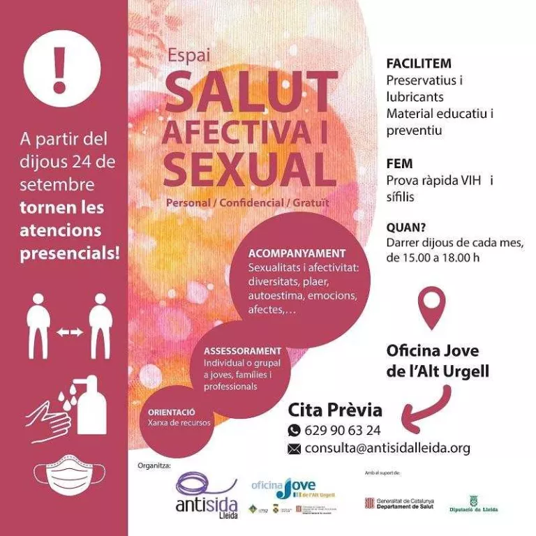 L’Espai de Salut Sexual torna a oferir atencions a la Seu d'Urgell