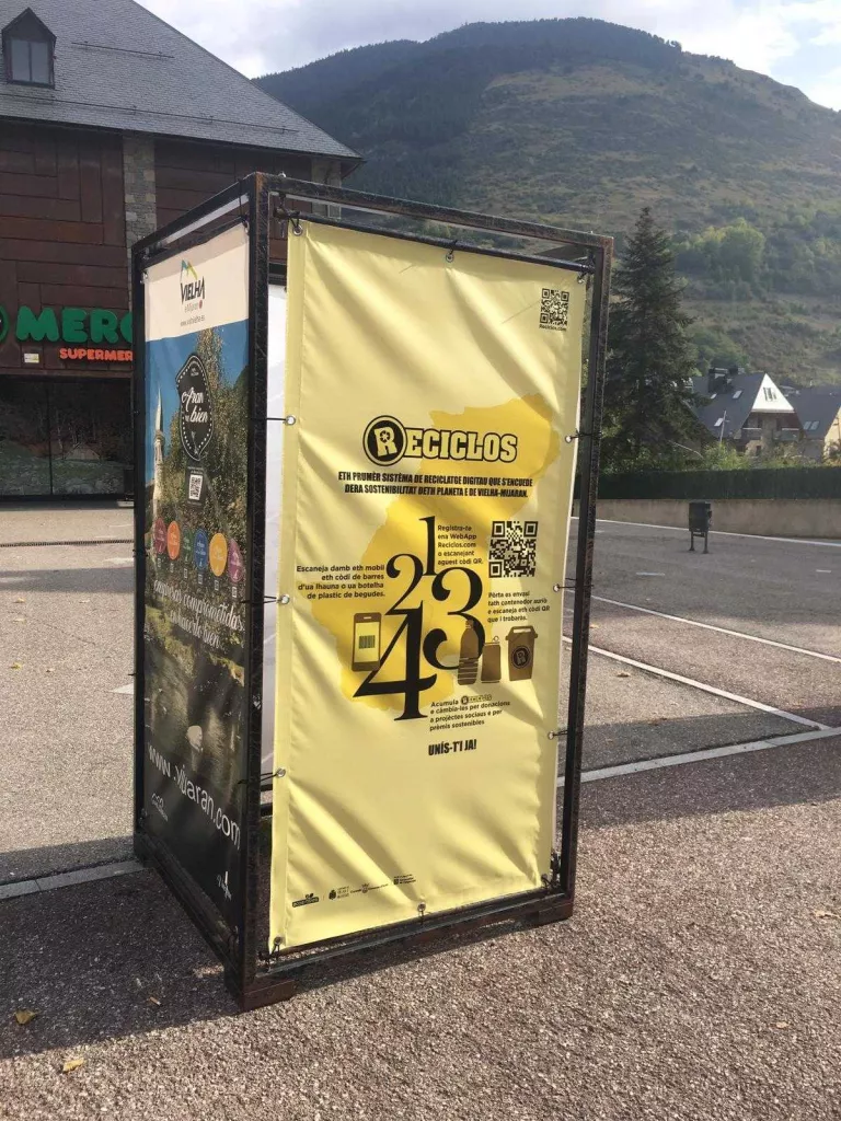 Vielha e Mijaran se suma a RECICLOS, el sistema de reciclatge amb recompensa d'Ecoembes