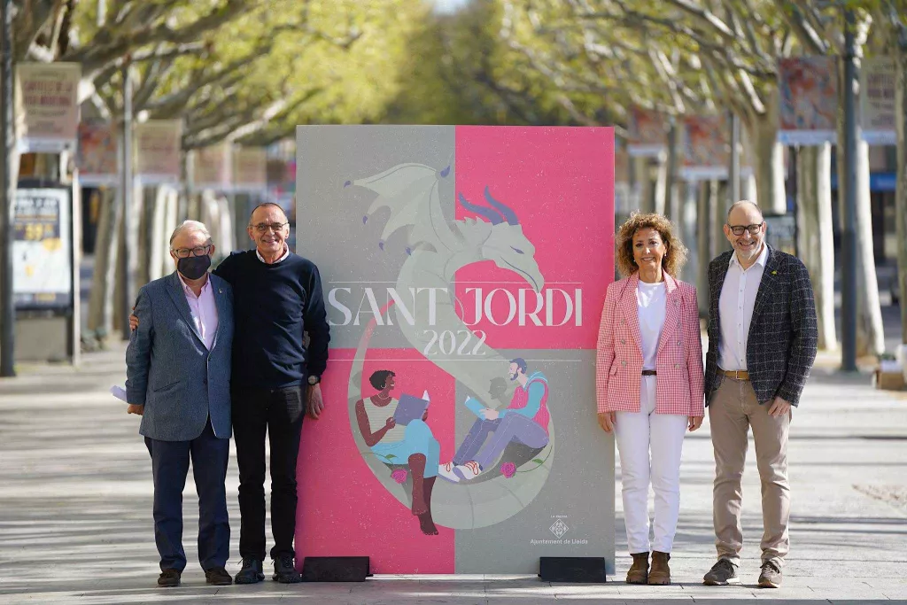 Lleida es retroba als carrers per celebrar Sant Jordi