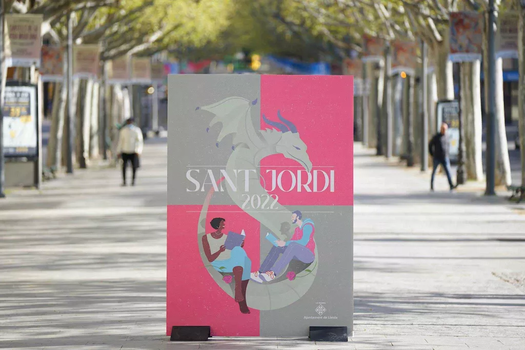 Lleida es retroba als carrers per celebrar Sant Jordi