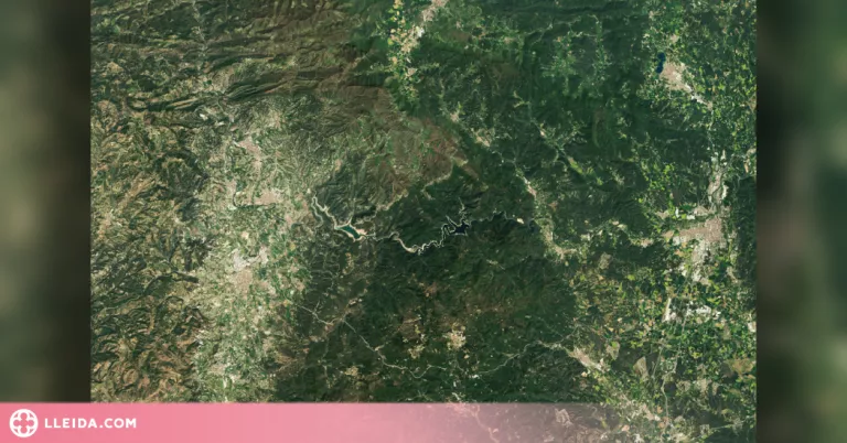La sequera a Catalunya, imatge del dia de la Nasa