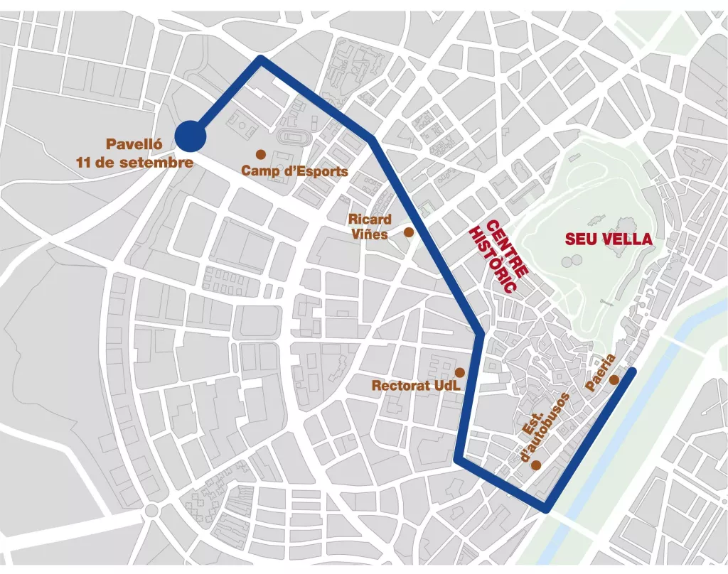 Rua del Lleida Llista pels carrers de Lleida per celebrar el seu segon títol europeu