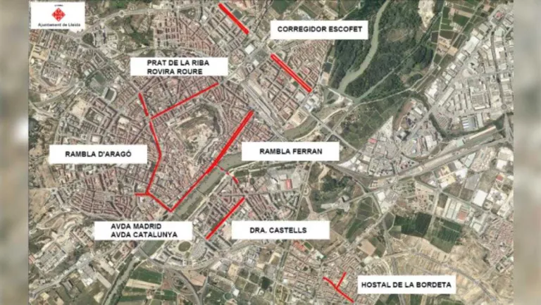 Talls de circulació de carrers de Lleida i alteració en el servei d’Autobusos amb motiu del Dia sense Cotxes