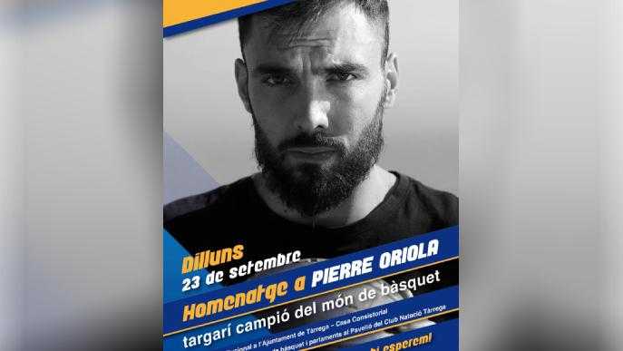 Tàrrega homenatjarà Pierre Oriola, campió del món de bàsquet