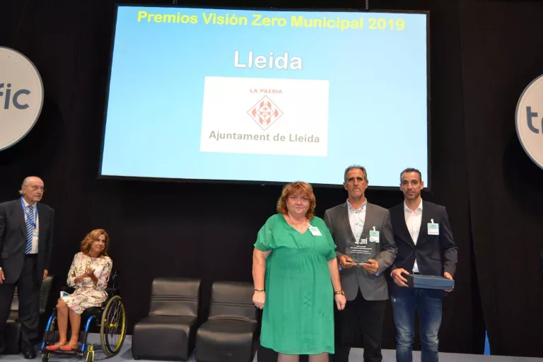 La Guàrdia Urbana de Lleida rep el premi Visión Zero en reconeixement a la tasca de seguretat viària