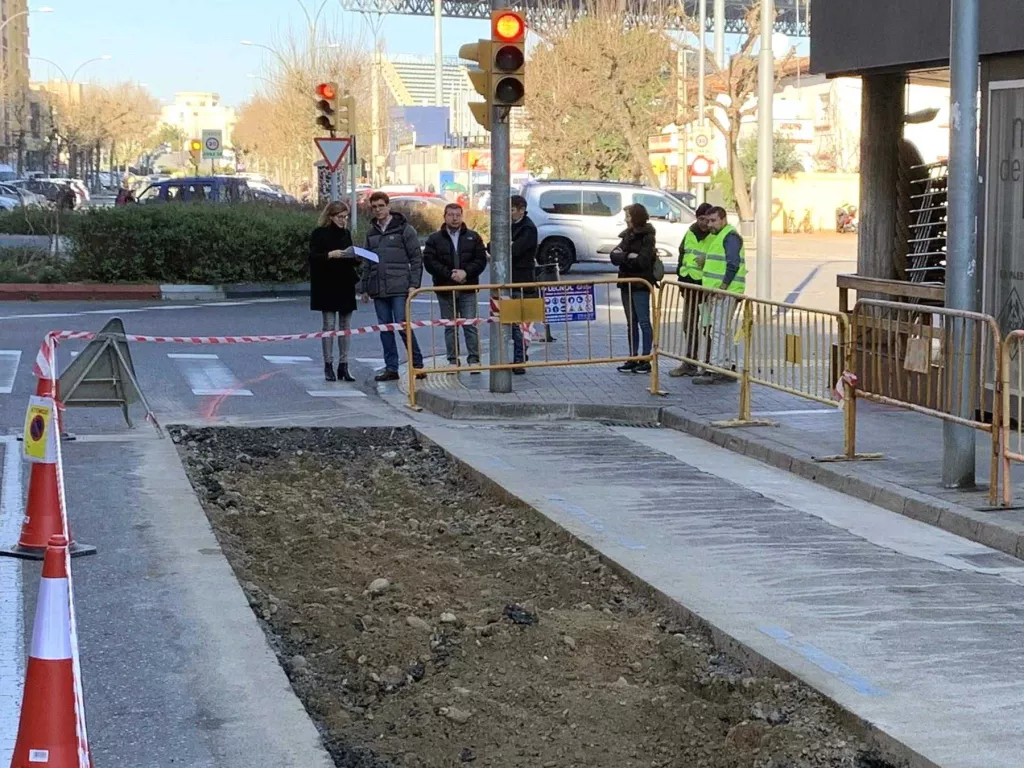 Comencen les obres del carril bici a l'avinguda Doctor Fleming