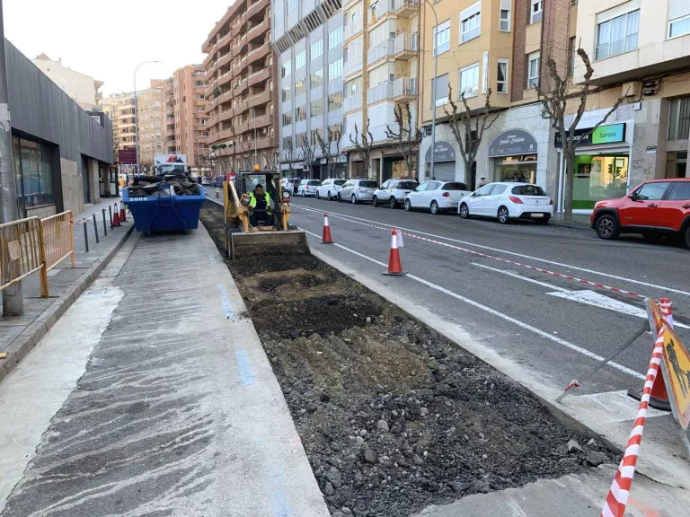 Comencen les obres del carril bici a l'avinguda Doctor Fleming