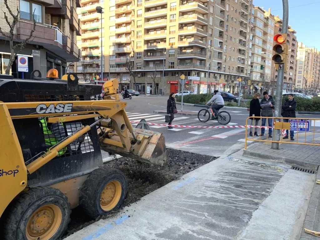 Comencen les obres del carril bici a l'avinguda Doctor Fleming
