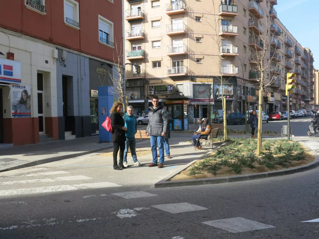 Renovada la cruïlla entre els carrers Pallars, Ramon Llull i Alcalde Porqueres