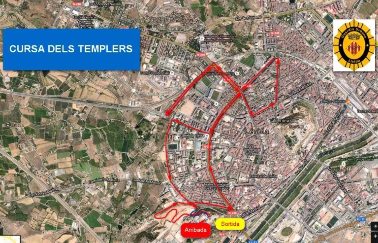 Desviaments de trànsit amb motiu de la XIV Cursa dels Templers