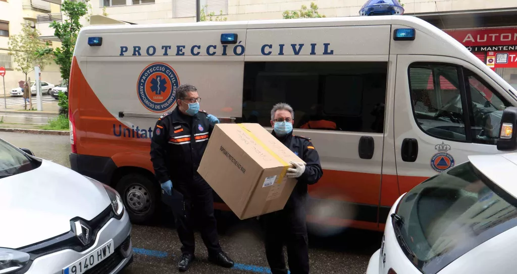 Reparteixen 20.300 màscares en 17 residències de Lleida