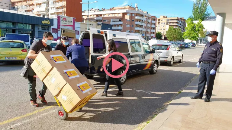 ⏯️ Lleida rep 20.000 mascaretes més
