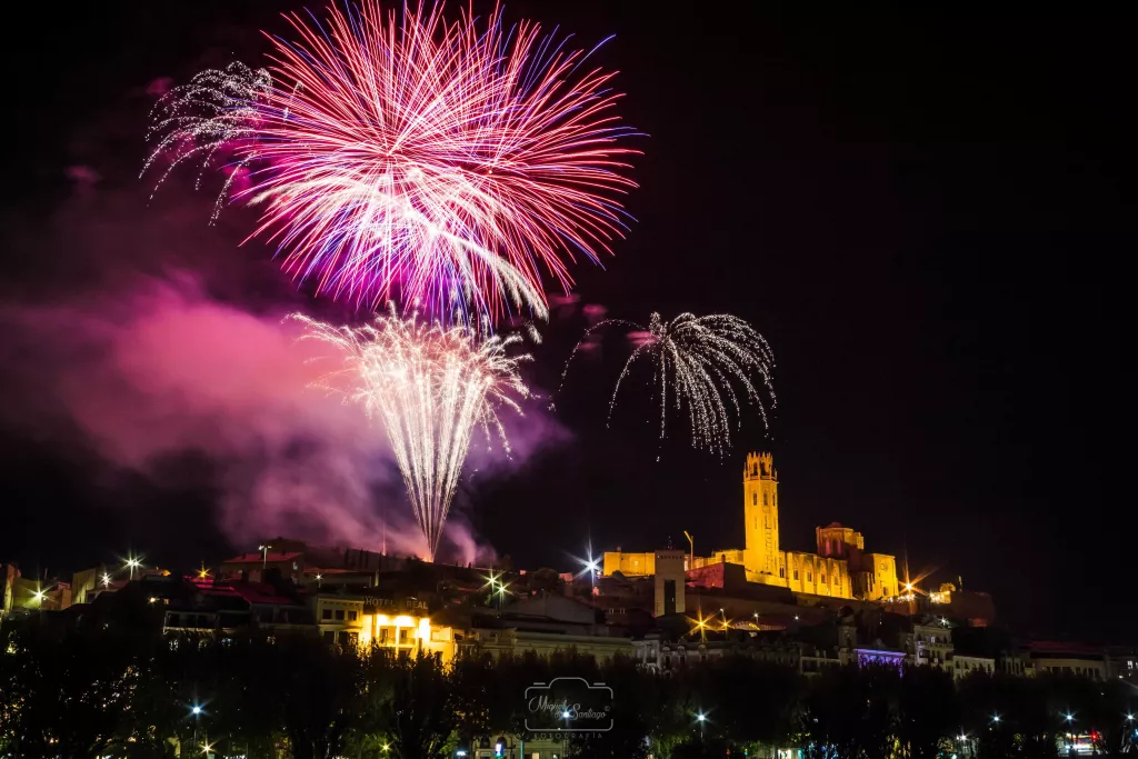 ⏯️ Lleida clou amb el tradicional castell de focs unes Festes de la Tardor atípiques