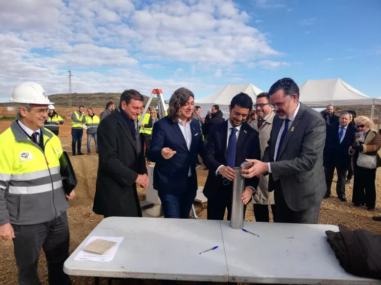 Primera pedra de la nova planta del Centre de Tractament de Residus del Segrià