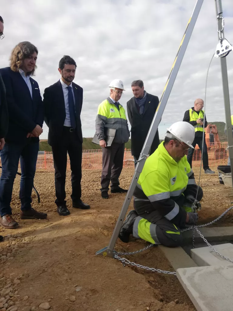 Primera pedra de la nova planta del Centre de Tractament de Residus del Segrià