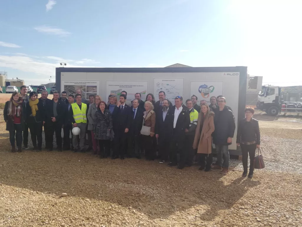 Primera pedra de la nova planta del Centre de Tractament de Residus del Segrià
