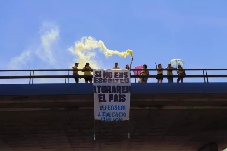 Fumata negra en la negociació educativa després d'una jornada de vaga arreu de Catalunya