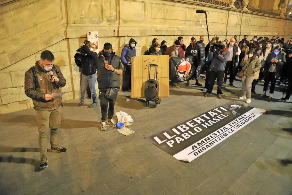 ⏯️ Més de 2.000 persones protesten a Lleida contra l'empresonament de Hasel