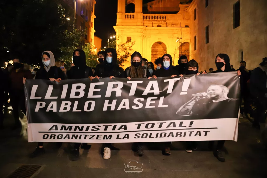 ⏯️ Més de 2.000 persones protesten a Lleida contra l'empresonament de Hasel