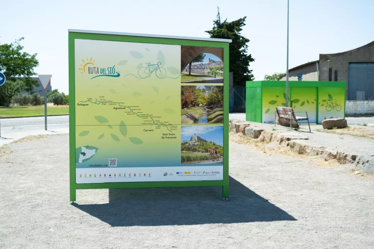 Cervera habilita nous serveis per a bicicletes a la ruta de la Vall del Sió