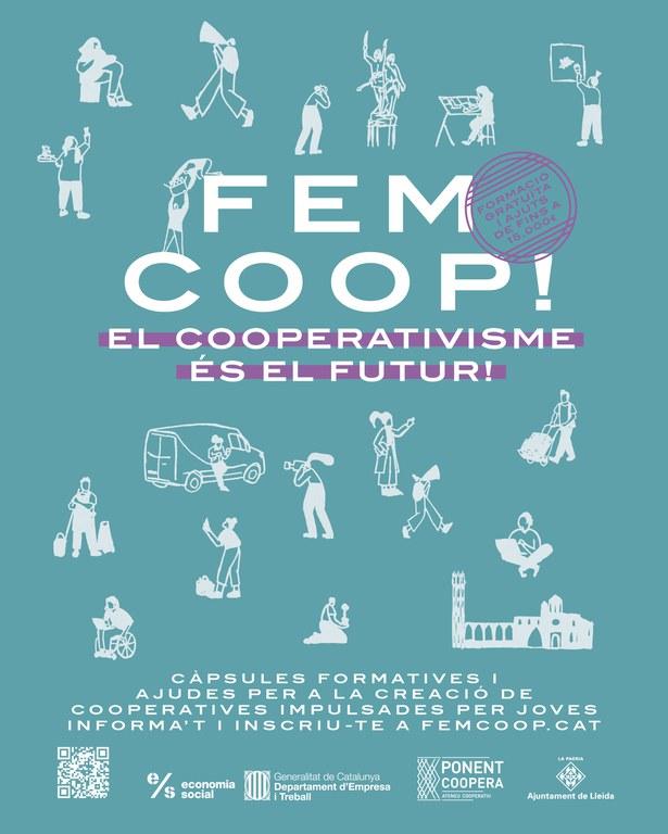 LleidaJove i Ponent Coopera impulsen la cinquena Fem Coop!, per donar suport als joves emprenedors