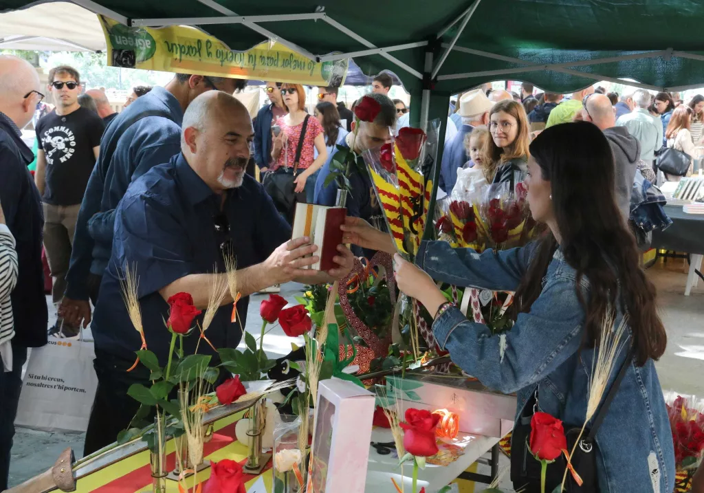 ⏯️ Lleida respon de manera massiva a la crida per celebrar la diada de Sant Jordi a la ciutat