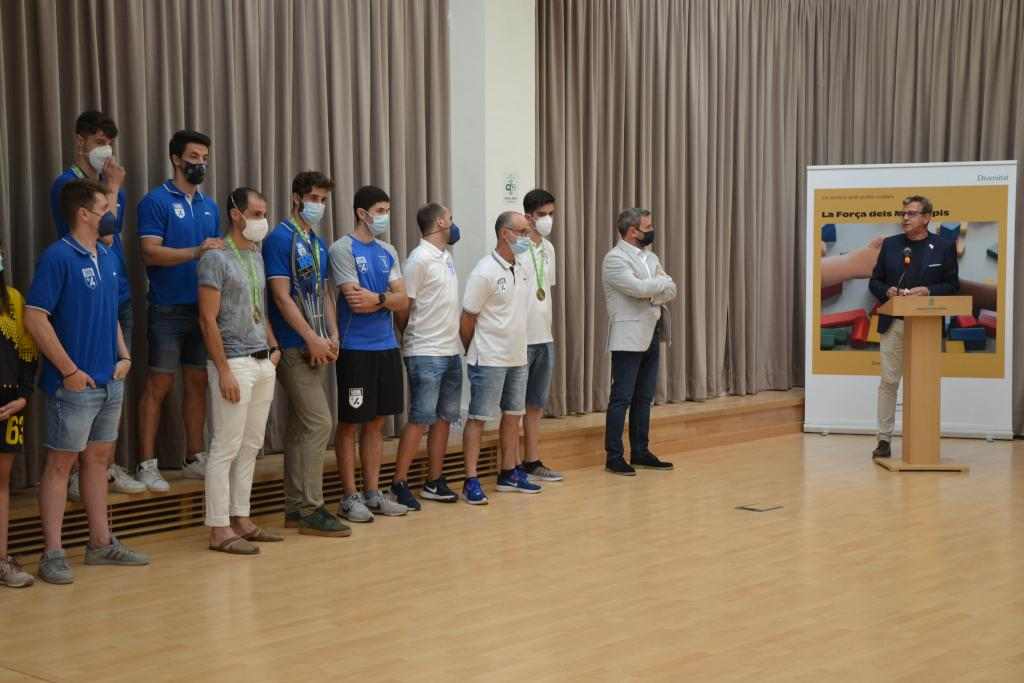 Homenatge al Lleida Llista Blava per la consecució de la tercera WS Europe Cup