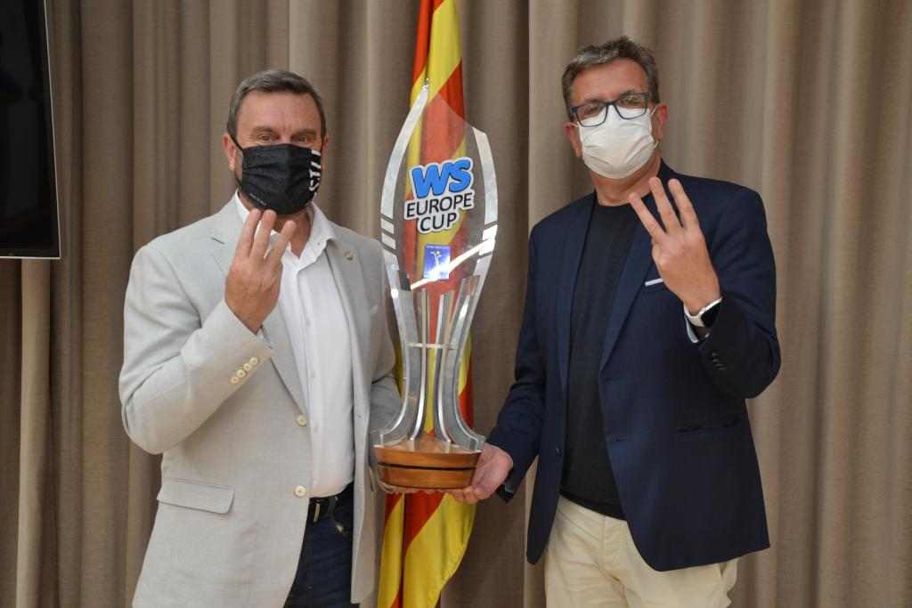 Homenatge al Lleida Llista Blava per la consecució de la tercera WS Europe Cup