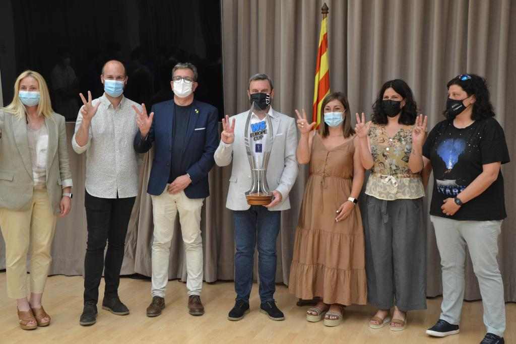 Homenatge al Lleida Llista Blava per la consecució de la tercera WS Europe Cup