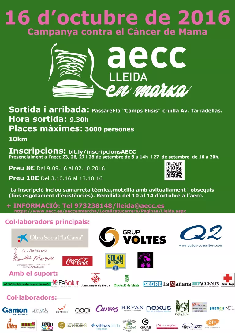 Caminades solidàries a favor del càncer