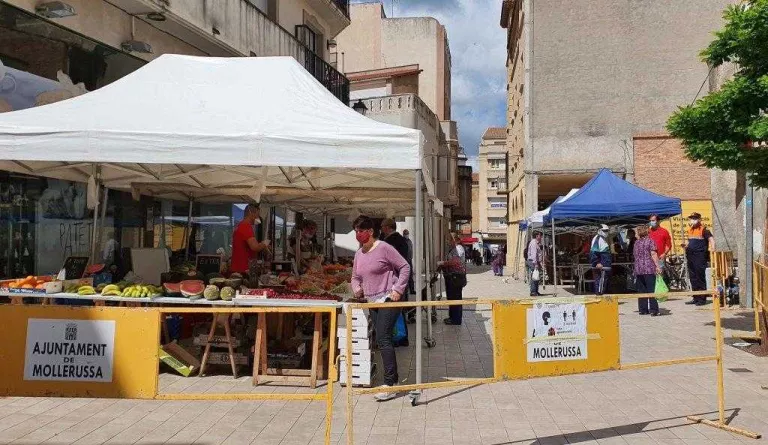 Mollerussa redueix el mercat setmanal