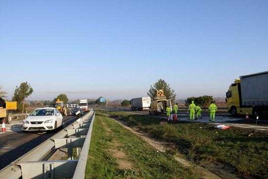 DARRERA ACTUALITZACIÓ: Reoberta completament l'A-2 a Alcoletge