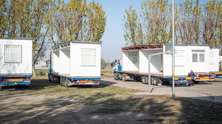 Instal·len un nou mòdul prefabricat a l’Institut Terres de Ponent de Mollerussa