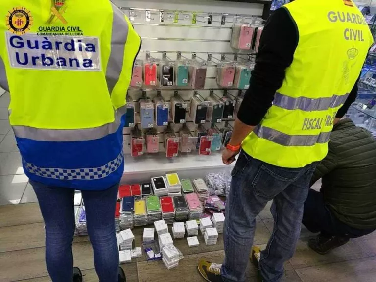 Intervenen a Lleida material falsificat valorat en 23.000 euros