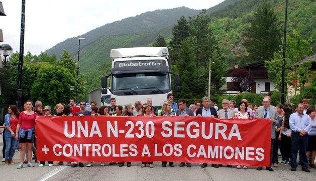 Front comú de Lleida i Osca per reclamar millores a l’N-230