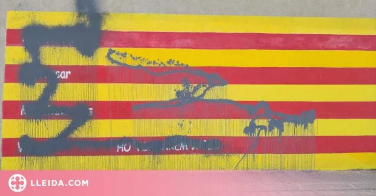 Actes vandàlics als murals del Palau d'Anglesola