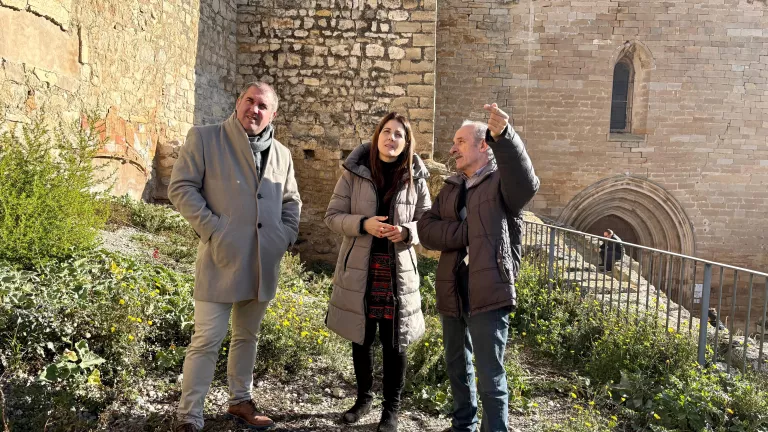 El castell de Guimerà inicia les obres de consolidació de la muralla