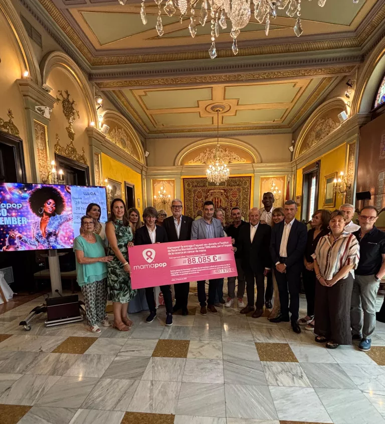 Mamapop lliura 88.085 euros a l’IRBLleida i presenta l’edició del 2026 dedicada a la música disco