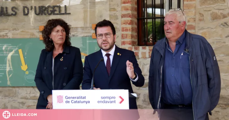 ⏯️ Aragonès demana al govern espanyol que financiï el 40% de la modernització del canal d'Urgell