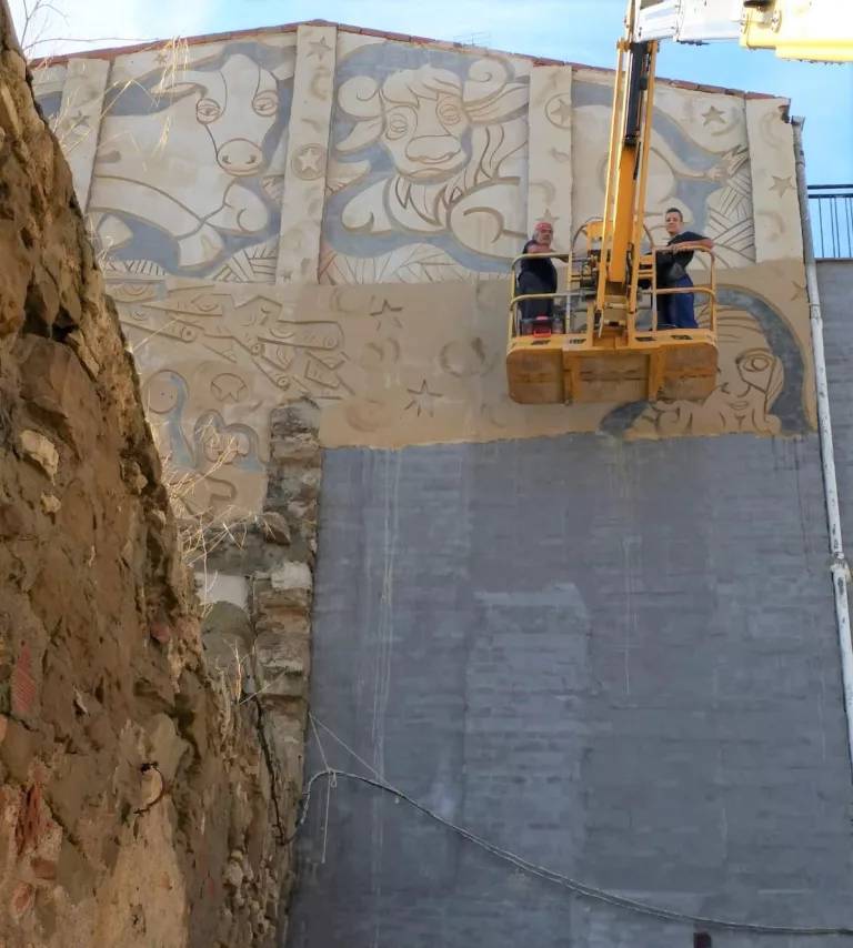 Linyola estrenarà un mural pel 20è aniversari del Pessebre Vivent
