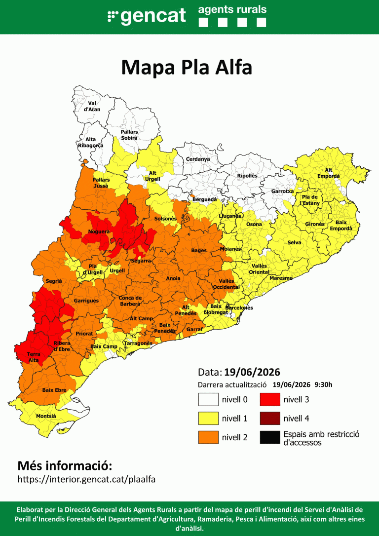 La Paeria activarà el Pla Operatiu per la calor si hi ha avisos al Segrià i s’activa el PROCICAT