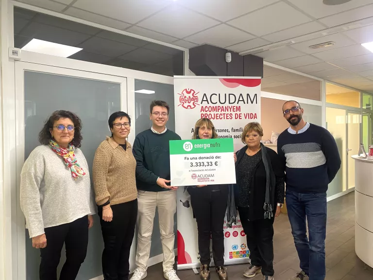 Energia Nufri lliura 10.000 euros entre ACUDAM, FEM i ILERSIS