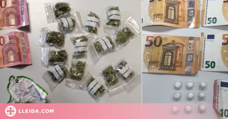 Detenen tres homes al Centre Històric de Lleida per tràfic de drogues