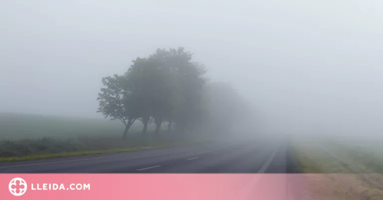 Alerta per boira espessa en aquests trams de Lleida