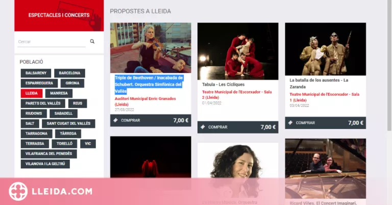 Entrades al teatre entre cinc i set euros per a joves a Lleida