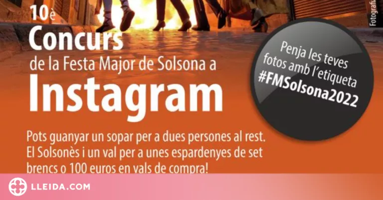 Premis per a les millors fotos de la Festa Major de Solsona a Instagram