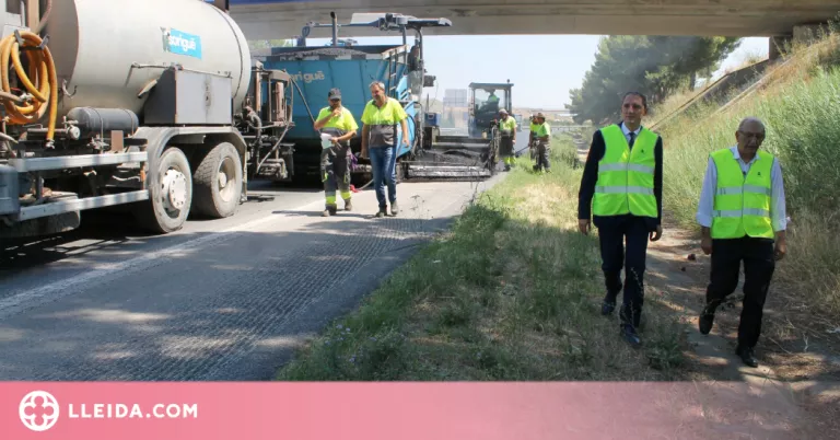 Finalitzen les obres de rehabilitació del tram entre Torrefarrera i Els Alamús de l'A-2