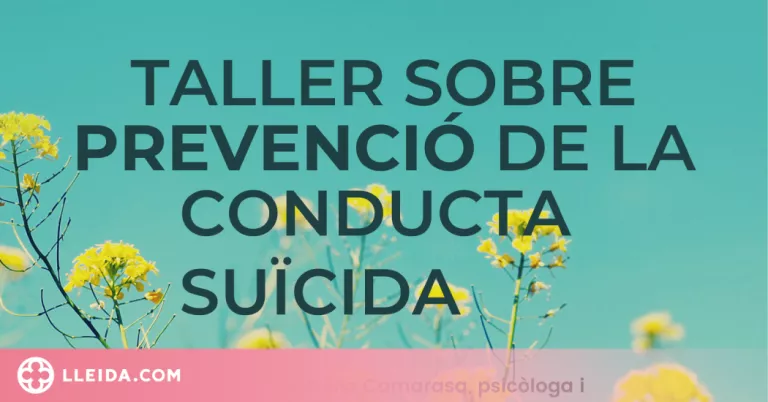 L’Oficina Jove de la Noguera programa un taller sobre prevenció de conductes suïcides