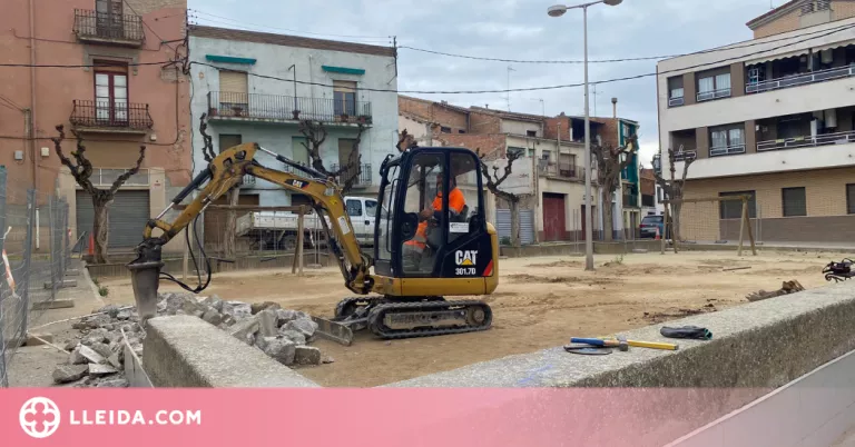 Arrenquen els treballs de renovació i millora de l'accessibilitat a la plaça 2 de març d'Almacelles