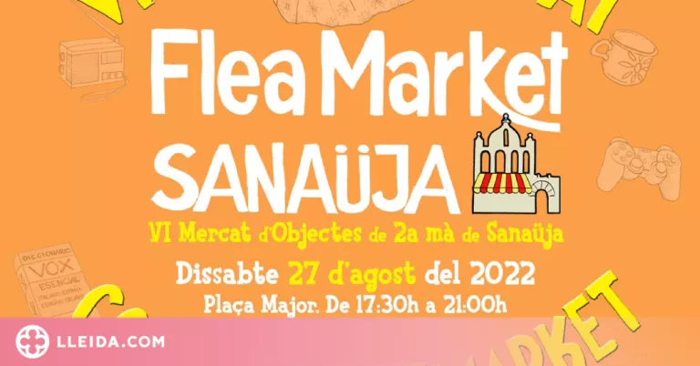 La 6a edició del Flea Market omple la Plaça Major de Sanaüja